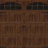 Ideal Door® Designer 9' X 7' Oak Walnut Insulated Garage Door With Windows (R-Value 18.4) -SCHLAGE Sales Store CHL WO Arch 2 Insert 8x7 SWOP PROFILE