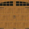 Ideal Door® Designer 8' X 7' Oak Medium Insulated Garage Door With Windows (R-Value 6.5) -SCHLAGE Sales Store CHS MO Arch 1 Insert 8x7 v2