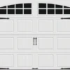 Ideal Door® Designer 8' X 7' White Insulated Garage Door With Windows (R-Value 9) -SCHLAGE Sales Store CHS WH Arch 1 Insert 8x7 v2