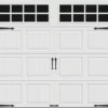 Ideal Door® Designer 8' X 7' White Insulated Garage Door With Windows (R-Value 6.5) -SCHLAGE Sales Store CHS WH SQ24 8x7 v2