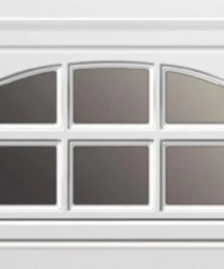 Ideal Door® Overhead Garage Door White Design Insert Charleston Short Panel