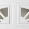 Ideal Door® Overhead Garage Door White Design Insert Sherwood Short Panel -SCHLAGE Sales Store Deco Inserts Sherwood Short 2 Piece