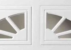 Ideal Door® Overhead Garage Door White Design Insert Sherwood Short Panel