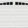 Ideal Door® Traditional 8' X 7' White Insulated Garage Door With Windows (R-Value 6.5) -SCHLAGE Sales Store EL WH Madison Arch 8x7 v2