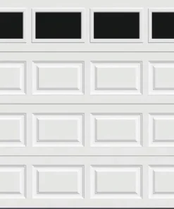 Ideal Door® Traditional 8' X 7' White Insulated Garage Door With Windows (R-Value 6.5)