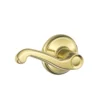 Schlage® Flair Bright Brass Hall & Closet Passage Door Lever