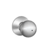 Schlage® Orbit Satin Chrome Commercial Bed & Bath Privacy Door Knob -SCHLAGE Sales Store F40ORB626 EXT SL