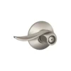 Schlage® Sacramento Satin Nickel Bed & Bath Privacy Door Lever -SCHLAGE Sales Store F40SAC619 EXT SL