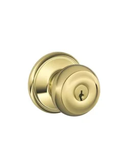 Schlage® Georgian Bright Brass Entry Door Knob