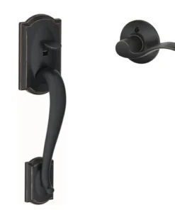 Schlage® Camelot Aged Bronze Lower Half Entry Lever Handleset