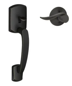 Schlage® Greenwich Aged Bronze Lower Half Entry Lever Handleset