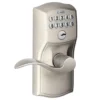 Schlage® Accent Satin Nickel Electronic Keyless Flexlock Entry Door Lever