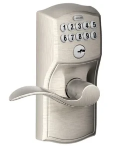 Schlage® Accent Satin Nickel Electronic Keyless Flexlock Entry Door Lever