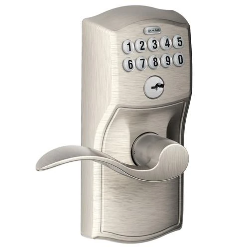 Schlage® Accent Satin Nickel Electronic Keyless Flexlock Entry Door Lever 3 Schlage® Accent Satin Nickel Electronic Keyless Flexlock Entry Door Lever