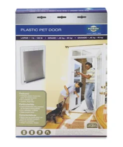 PetSafe® 10.12" X 16.25" Large White Plastic Pet Door -SCHLAGE Sales Store HPA11 10968 PT06