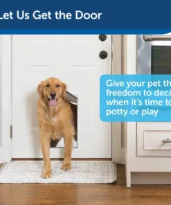 PetSafe® 10-3/4" X 15-5/8" Medium Aluminum Pet Door -SCHLAGE Sales Store HPA11 11599 PT01