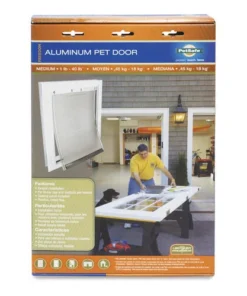PetSafe® 10-3/4" X 15-5/8" Medium Aluminum Pet Door -SCHLAGE Sales Store HPA11 11599 PT06