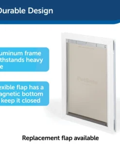 PetSafe® 12-3/4" X 19-3/8" Large Aluminum Pet Door -SCHLAGE Sales Store HPA11 11600 PT02