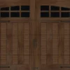 Ideal Door® Premium Handcrafted 8' X 7' Walnut Finish Insulated Garage Door With Windows (R-Value 18.4) -SCHLAGE Sales Store MWL213 WF ARCH3 8x7 v2