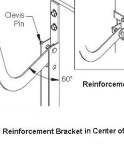Ideal Door® Overhead Garage Door 21" Steel Reinforcement Bracket -SCHLAGE Sales Store Op Reinforcement 1