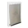 PetSafe® Freedom 10.25" X 16.25" Large Premium White Aluminum Pet Door -SCHLAGE Sales Store PPA00 10861FreedomAluminumPetDoorMasterImage