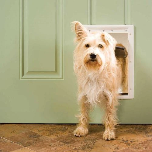 PetSafe® 8.12" X 12.25" Medium Premium White Plastic Pet Door 4 PetSafe® 8.12" X 12.25" Medium Premium White Plastic Pet Door - Image 2