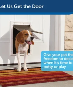 PetSafe® 8.12" X 12.25" Medium White Extreme Weather Pet Door -SCHLAGE Sales Store PPA00 10985 PT01