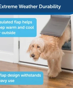 PetSafe® 8.12" X 12.25" Medium White Extreme Weather Pet Door -SCHLAGE Sales Store PPA00 10985 PT02