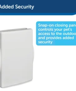 PetSafe® 8.12" X 12.25" Medium White Extreme Weather Pet Door -SCHLAGE Sales Store PPA00 10985 PT03