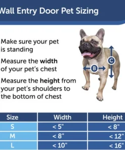 PetSafe® 8.25" X 11.25" Medium Wall Entry Pet Door 18 PetSafe® 8.25" X 11.25" Medium Wall Entry Pet Door -SCHLAGE Sales Store PPA00 16943 PT04