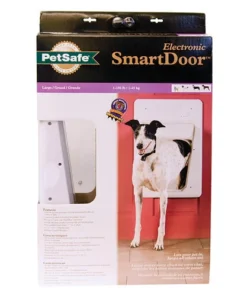 PetSafe® SmartDoor 11" X 16" Large White Electronic Pet Door -SCHLAGE Sales Store PPA11 10709SmartDoorPackaging
