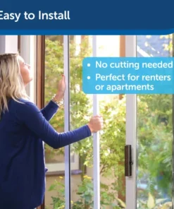 PetSafe® 76-3/4"-81" Adjustable Large/Tall Deluxe Bronze Patio Panel Pet Door -SCHLAGE Sales Store PPA11 13131 PT01