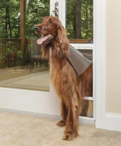 PetSafe® 76-3/4"-81" Adjustable Large Deluxe White Patio Panel Pet Door