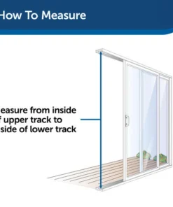 PetSafe® 76-3/4"-81" Adjustable Large Deluxe White Patio Panel Pet Door -SCHLAGE Sales Store PPA11 13132 PT04
